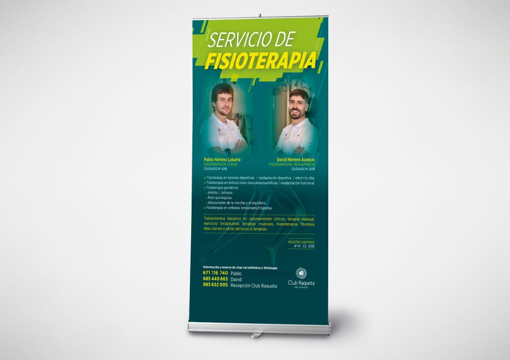 Roll up diseñado para el club