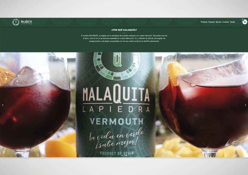 Diseño y desarrollo de la página web de Vermouth Malaquita