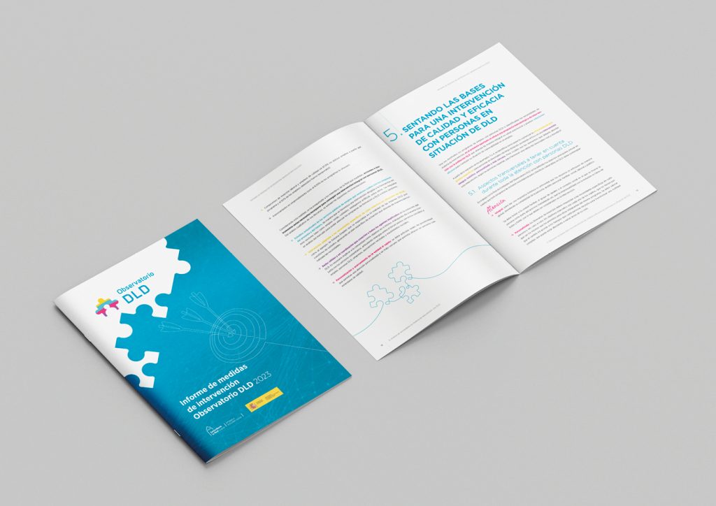 Portada y muestra del interior del informe de medidas de intervención del Observatorio DLD