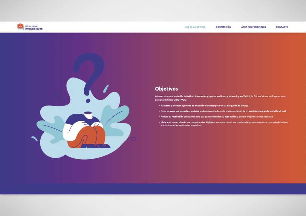 Diseño y desarrollo para la web de la fundación