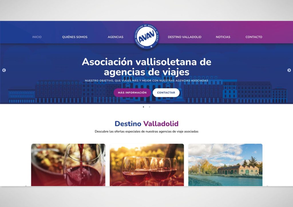 Web Asociación Vallisoletana de Agencias de Viajes