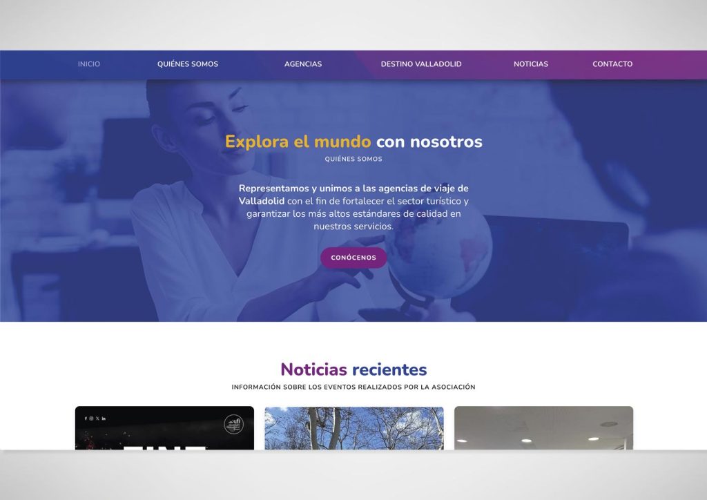 Web Asociación Vallisoletana de Agencias de Viajes