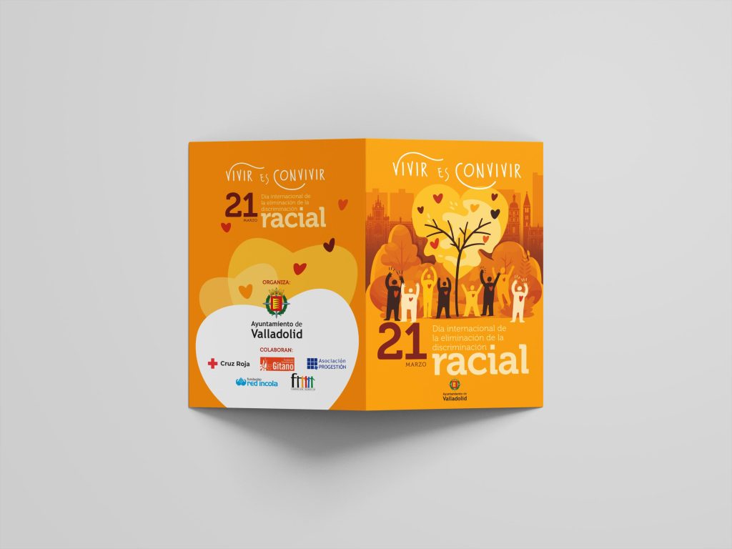 Díptico Día de la eliminación discriminación racial 2025 Valladolid