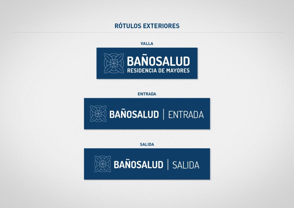 Bañosalud - rótulos exteriores