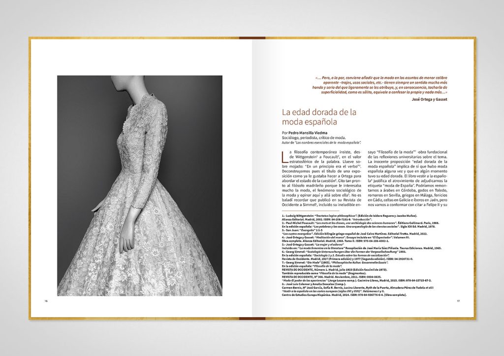 Interior catálogo La Edad Dorada de la Moda Española