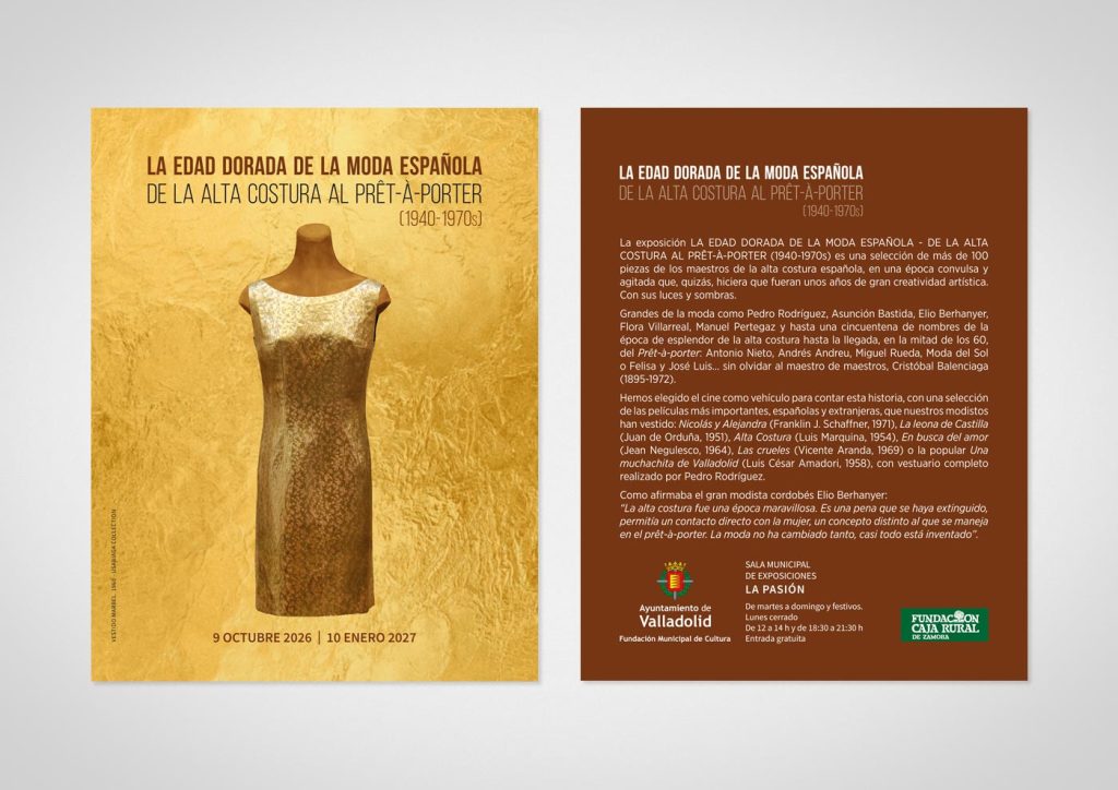 Flyer La Edad Dorada de la Moda Española